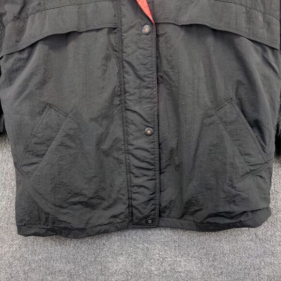 Glacial London Fog Men's Winter Snow Jacket Black Medium Button Front - Picture 3 of 14